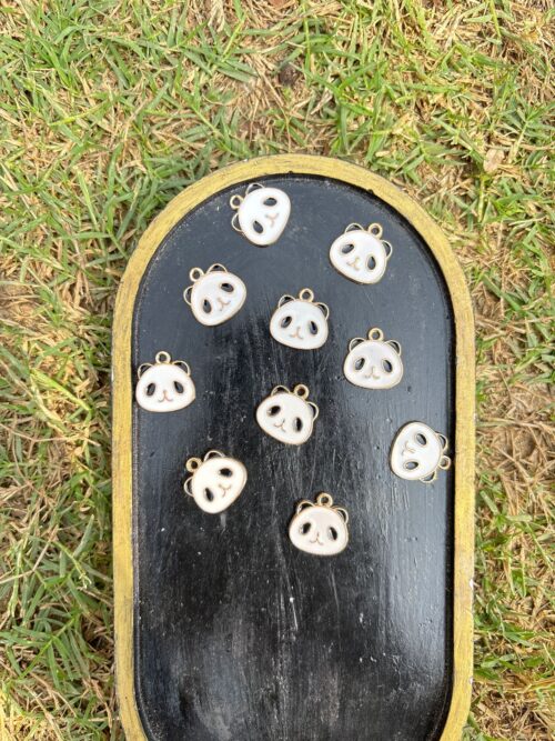 Wobbly Panda Face Charm