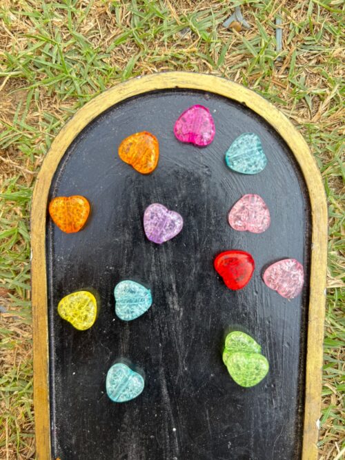 Crack  Heart Resin Charms