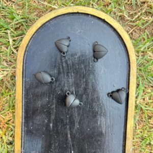 Matte Black Heart Magnets