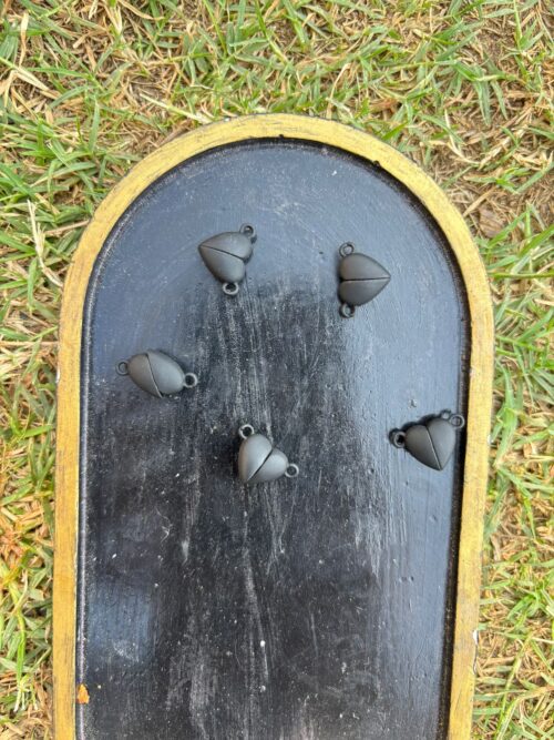 Matte Black Heart Magnets