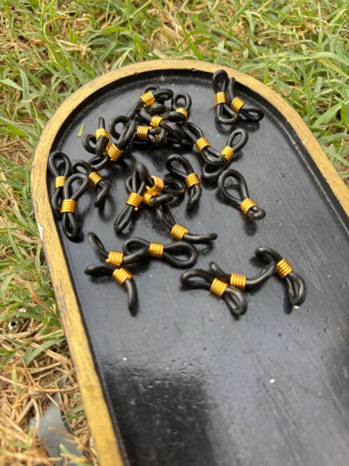 20Pcs Rubber Connectors Ends Eyeglass Glasses Holder Repair Chain Cord Loop