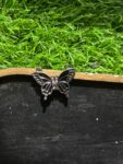 Magnetic Butterfly Black On Silver