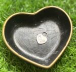 Sweet Silver-Toned Heart Lock Charm with "LOVE" Inscription (Single)