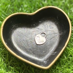 Sweet Silver-Toned Heart Lock Charm with "LOVE" Inscription (Single)