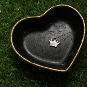 Regal Silver-Toned "Princess" Crown Charm (Single)