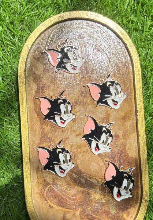 Tom Cat Enamel Charm 1 piece