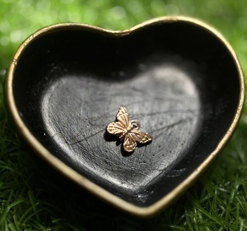 Elegant Gold-Toned Butterfly Charm (Single)