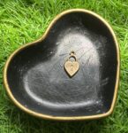 Vintage-Style Gold-Toned Heart Padlock Charm (Single)