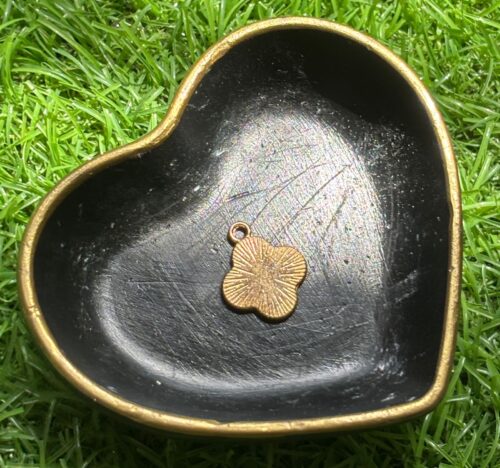 Lucky Gold-Toned Four-Leaf Clover Charm (Single)