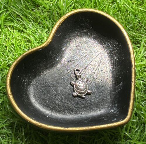 Sweet Silver-Toned Turtle Charm (Single)