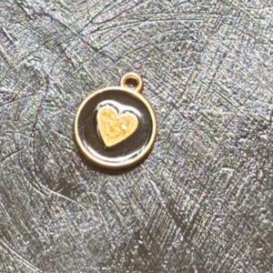 Gold Heart Outline Charm