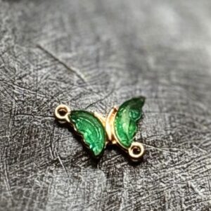 Green  Emerald Butterfly Charm