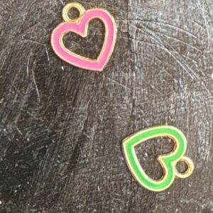 Hollo Heart Enamel Charm