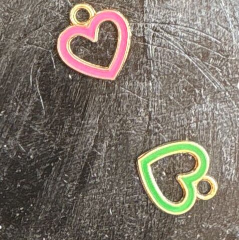 Hollo Heart Enamel Charm