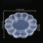 Flower-Shaped Transparent Plastic Storage Boxes| Organizer