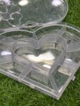 Heart-Shaped Transparent Plastic Storage Boxes| Organizer