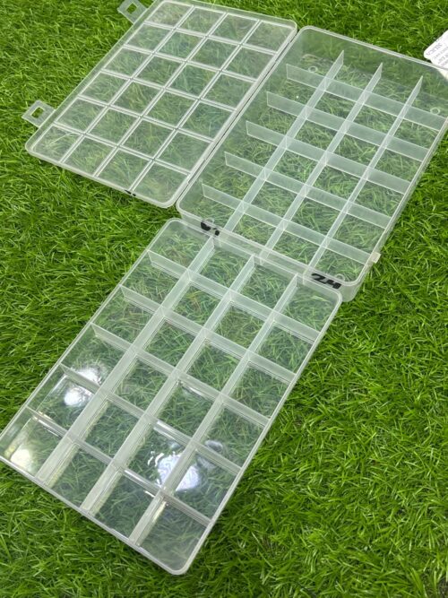 24x2 grid box for storage of beads , charms organizer