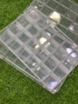 24x2 grid box for storage of beads , charms organizer