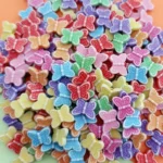creative colorful butterfly acrylic beads for girly Friendship handmade DIY bracelet necklace jewelry making ornaments