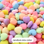 30pcs 10x11mm Colorful Matte Heart Shape Acrylic Spacer Beads For Diy Handmade Bracelet Necklace Earrings Jewelry Making Craft Supplies
