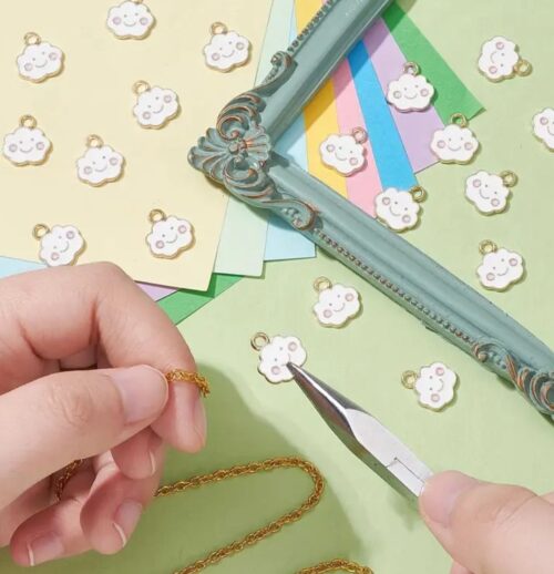 Enamel Chubby Cloud Charm