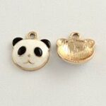 Tilted Panda Face Charm