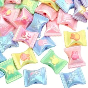 30pcs toffee shaped beads for crafting bracelet and accessories