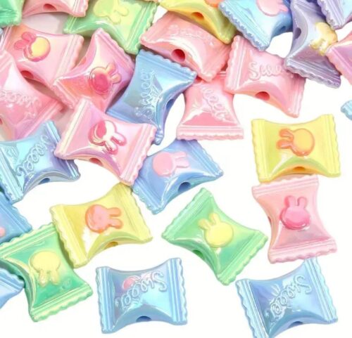 30pcs toffee shaped beads for crafting bracelet and accessories