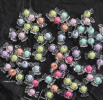 Acrylic Toffee Beads Transparent Toned Beads For Crafting Bracelet , Keychain, Bags