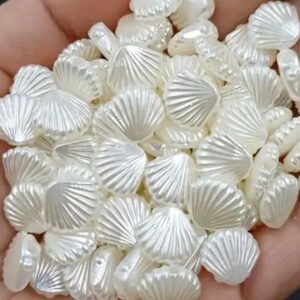 Sea Shell Pearl White Beads For Crafting | beads | bracelet |keychain beads