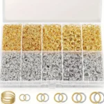 4600pcs Silvery and Golden Jump Rings with Open/Close Tools for Jewelry Making and Necklace (Assorted Sizes)