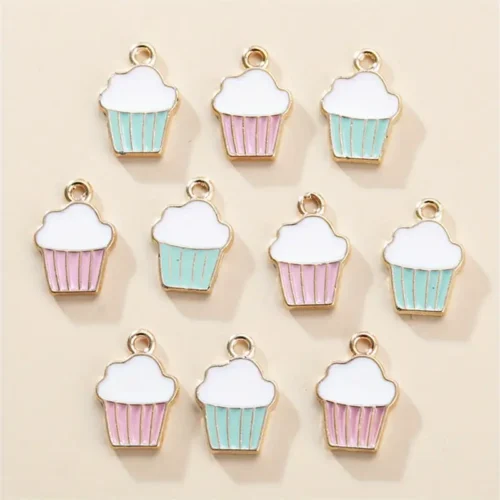CUTE MINI CUPCAKE CHARMS