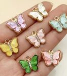 CENTERED STONED  BUTTERFLY CHARM FOR DIY| CHARMS