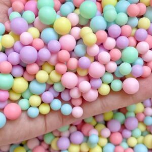 6/8/10MM COLOURFUL ACRYLIC MATTE BALL BEADS