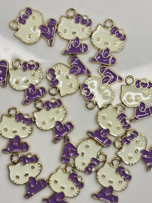 BACKWARD SITTING KITTY PENDANT / CHARM FOR DIY PROJECTS CRAFTING BRACELETS , HANDBAGS , KEYCHAINS AND MORE