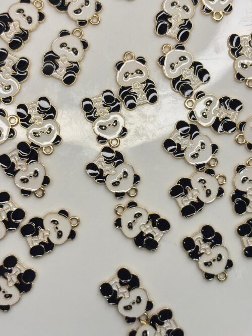 MOMO PANDA Alloy enamel panda Pendant Jewelry Making DIY Keychain Earrings Pendant Various Design Charms for Jewelry Making Bracelets Necklace, Charm Bracelet Supplies, Decorative Jewelry Pieces, Animal Charm Pendants, Highquality Charms, Craft