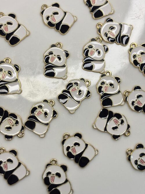 FUNNY FACE MAKING PANDA Alloy enamel panda Pendant Jewelry Making DIY Keychain Earrings Pendant Various Design Charms for Jewelry Making Bracelets Necklace, Charm Bracelet Supplies, Decorative Jewelry Pieces, Animal Charm Pendants, Highquality Charms, Craft