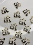 MOM AND BABY PANDA DUO  Alloy enamel panda Pendant Jewelry Making DIY Keychain Earrings Pendant Various Design Charms for Jewelry Making Bracelets Necklace, Charm Bracelet Supplies, Decorative Jewelry Pieces, Animal Charm Pendants, Highquality Charms, Craft