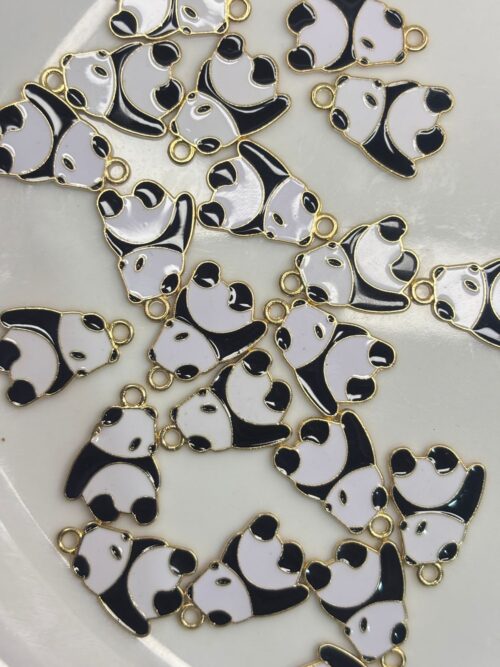 LAZY PANDA Alloy enamel panda Pendant Jewelry Making DIY Keychain Earrings Pendant Various Design Charms for Jewelry Making Bracelets Necklace, Charm Bracelet Supplies, Decorative Jewelry Pieces, Animal Charm Pendants, Highquality Charms, Craft