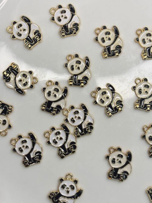 SKART BOARDING PANDA Pendant Jewelry Making DIY Keychain Earrings Pendant Various Design Charms for Jewelry Making Bracelets Necklace, Charm Bracelet Supplies, Decorative Jewelry Pieces, Animal Charm Pendants, Highquality Charms, Craft