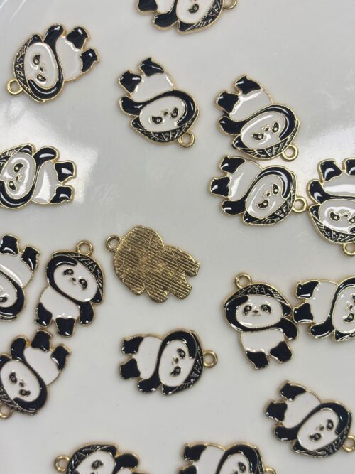 SHINOBI SERCHING Alloy enamel panda Pendant Jewelry Making DIY Keychain Earrings Pendant Various Design Charms for Jewelry Making Bracelets Necklace, Charm Bracelet Supplies, Decorative Jewelry Pieces, Animal Charm Pendants, Highquality Charms, Craft
