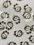 SHINOBI SERCHING Alloy enamel panda Pendant Jewelry Making DIY Keychain Earrings Pendant Various Design Charms for Jewelry Making Bracelets Necklace, Charm Bracelet Supplies, Decorative Jewelry Pieces, Animal Charm Pendants, Highquality Charms, Craft