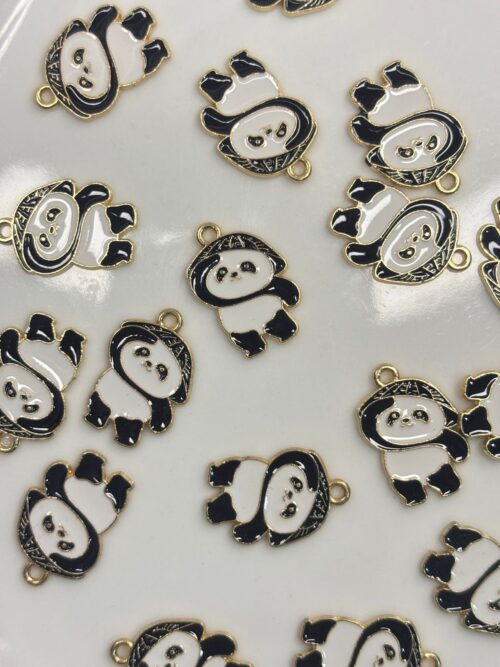 SHINOBI SERCHING Alloy enamel panda Pendant Jewelry Making DIY Keychain Earrings Pendant Various Design Charms for Jewelry Making Bracelets Necklace, Charm Bracelet Supplies, Decorative Jewelry Pieces, Animal Charm Pendants, Highquality Charms, Craft