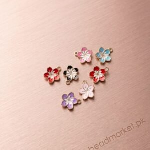 Tillted Tulip Flower Charm For Diy