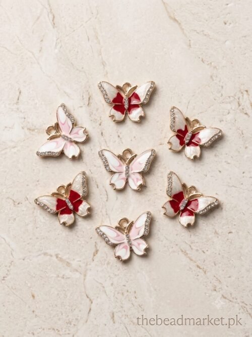 Stoned Butterfly Charm