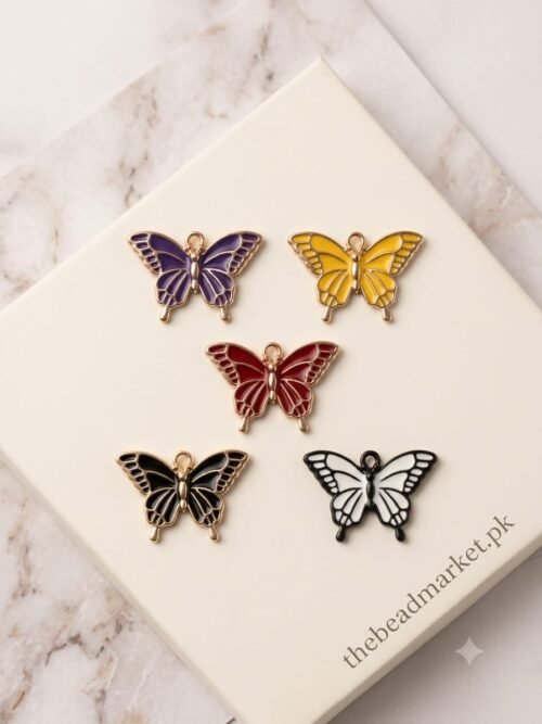 big colorful butterfly charm