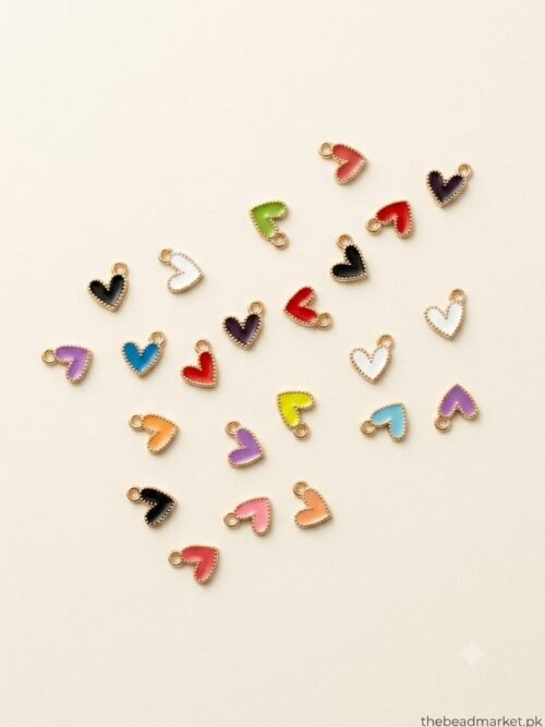 Mini Heart Charm For Diy