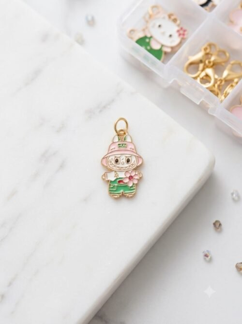 labubu flower charm for diy