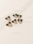 micky mouse face enamel charm