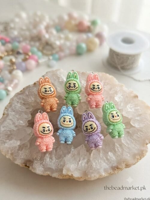 Labubu Doll  Resin Charm ( 6pcs )